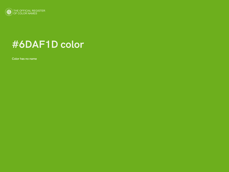 #6DAF1D color image