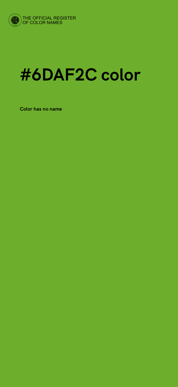 #6DAF2C color image