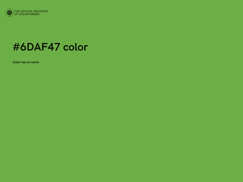 #6DAF47 color image