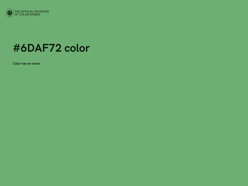 #6DAF72 color image