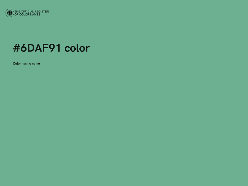 #6DAF91 color image