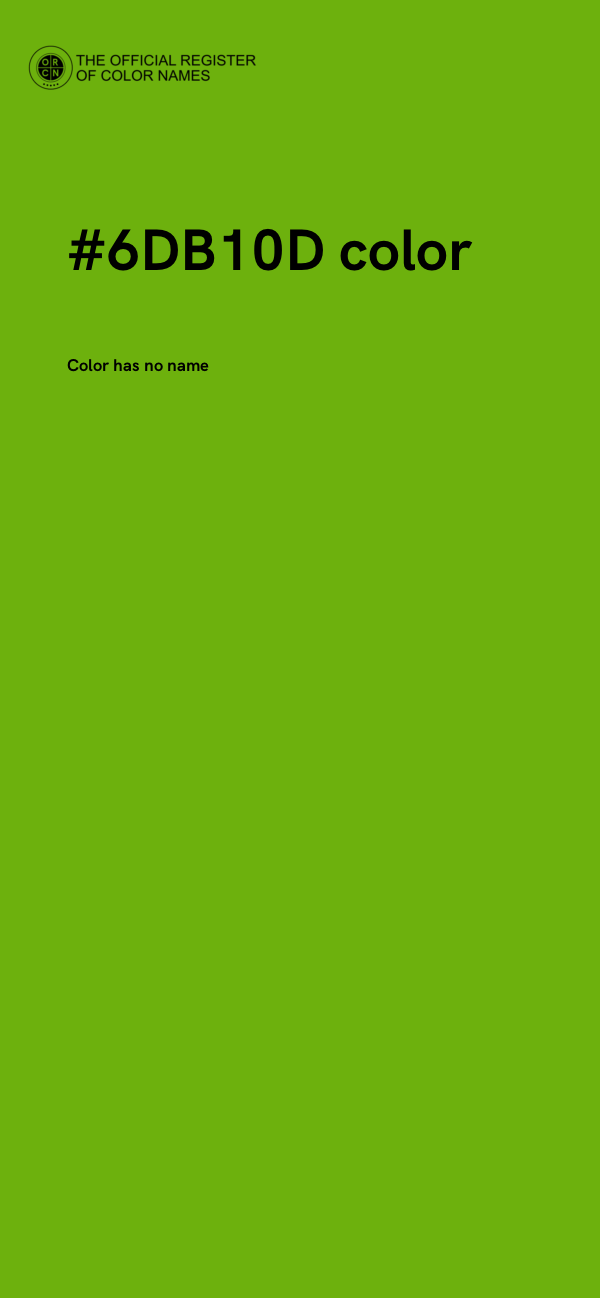 #6DB10D color image