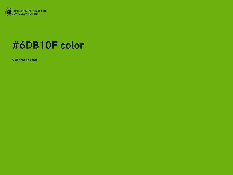 #6DB10F color image