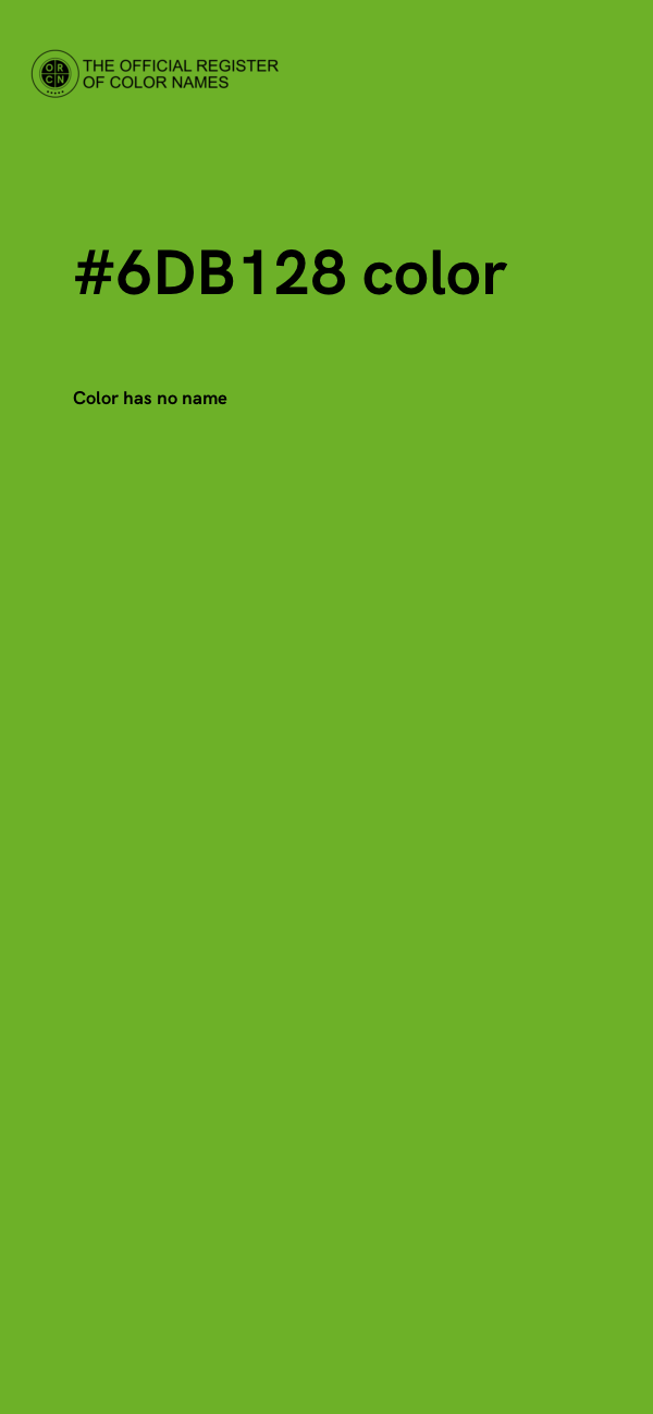 #6DB128 color image