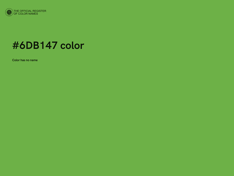 #6DB147 color image