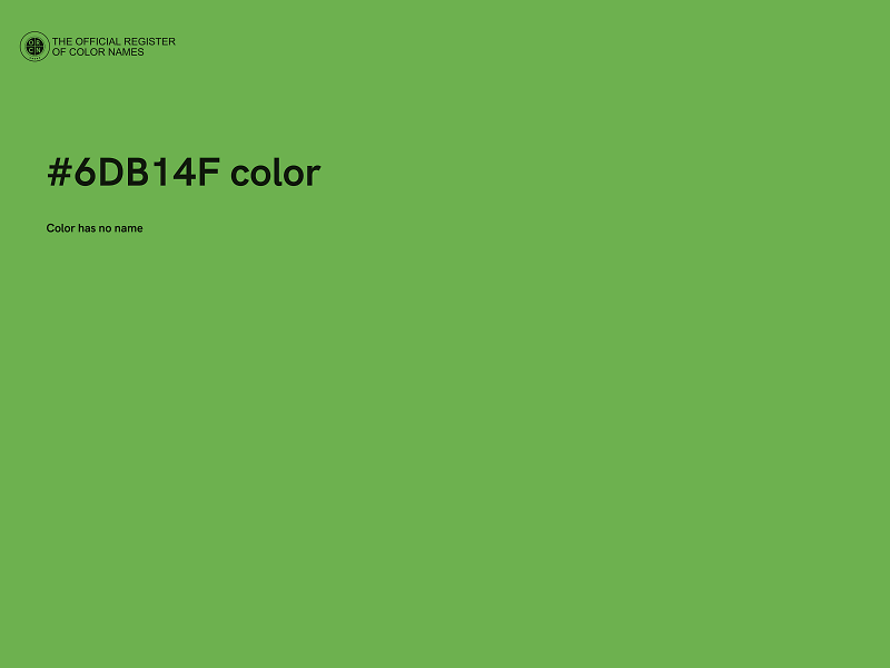 #6DB14F color image