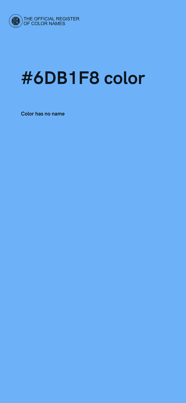 #6DB1F8 color image