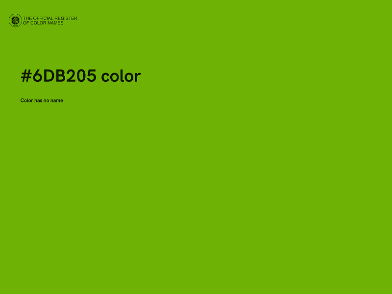 #6DB205 color image