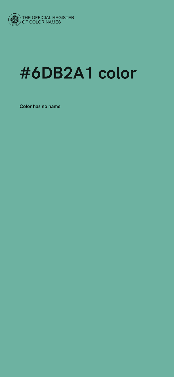 #6DB2A1 color image