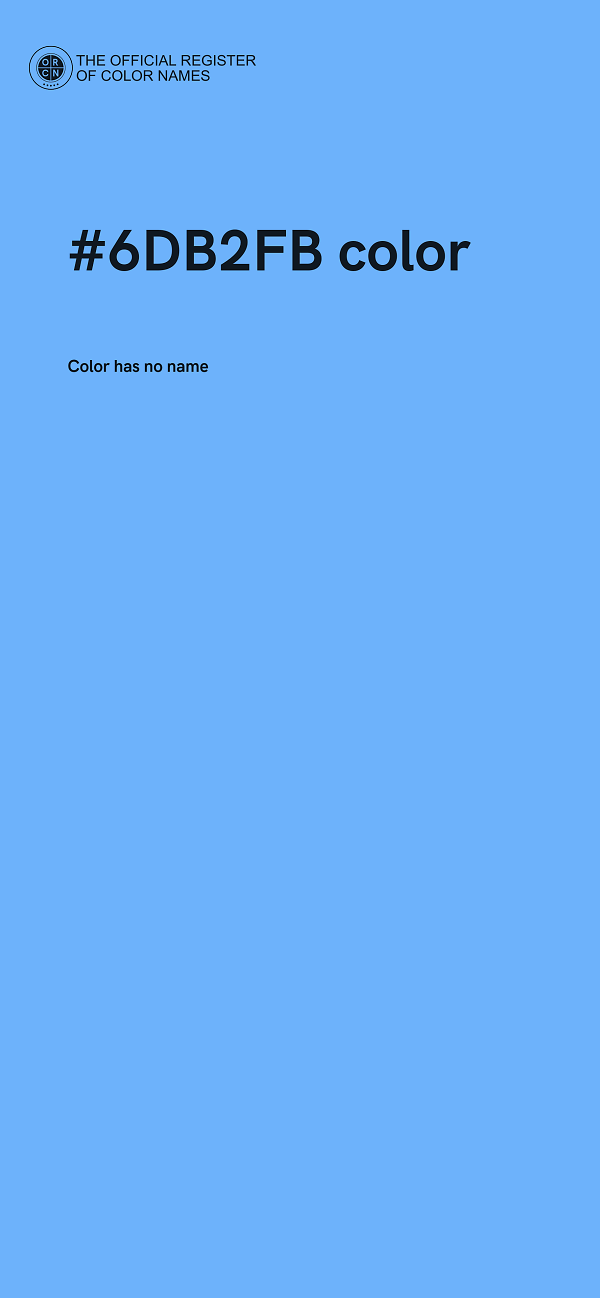 #6DB2FB color image