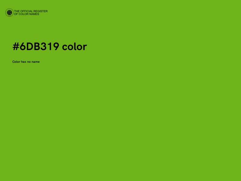 #6DB319 color image