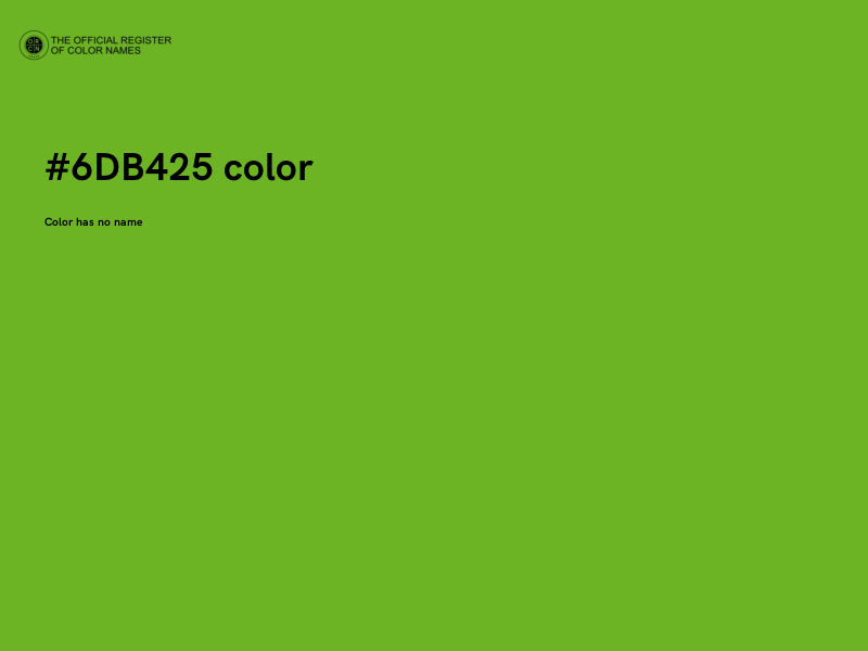 #6DB425 color image