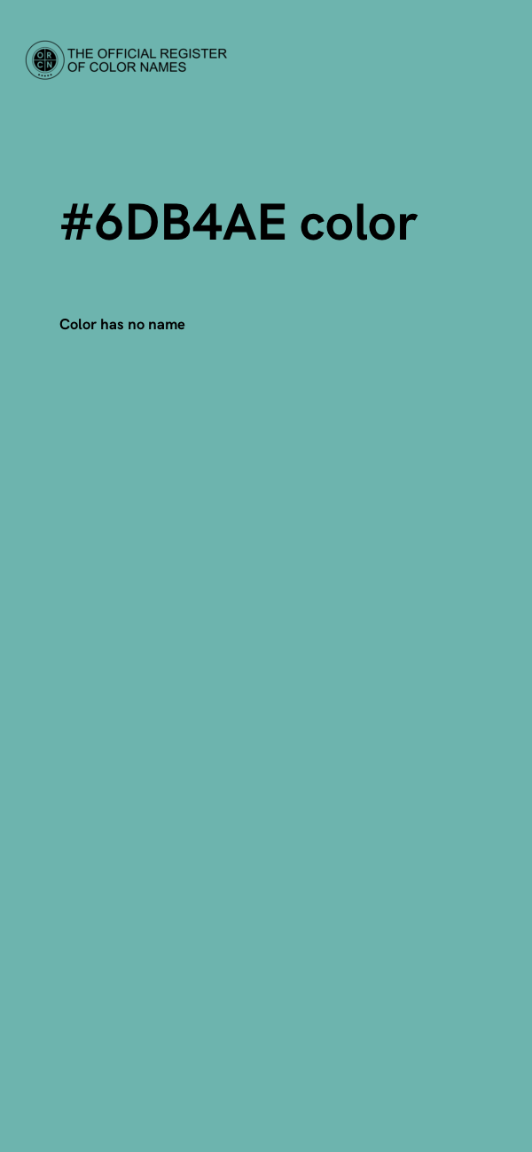 #6DB4AE color image