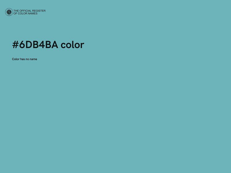 #6DB4BA color image