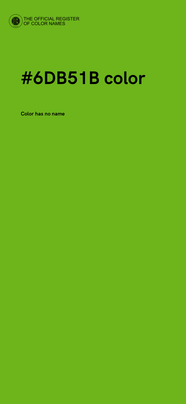 #6DB51B color image