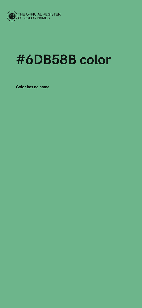 #6DB58B color image