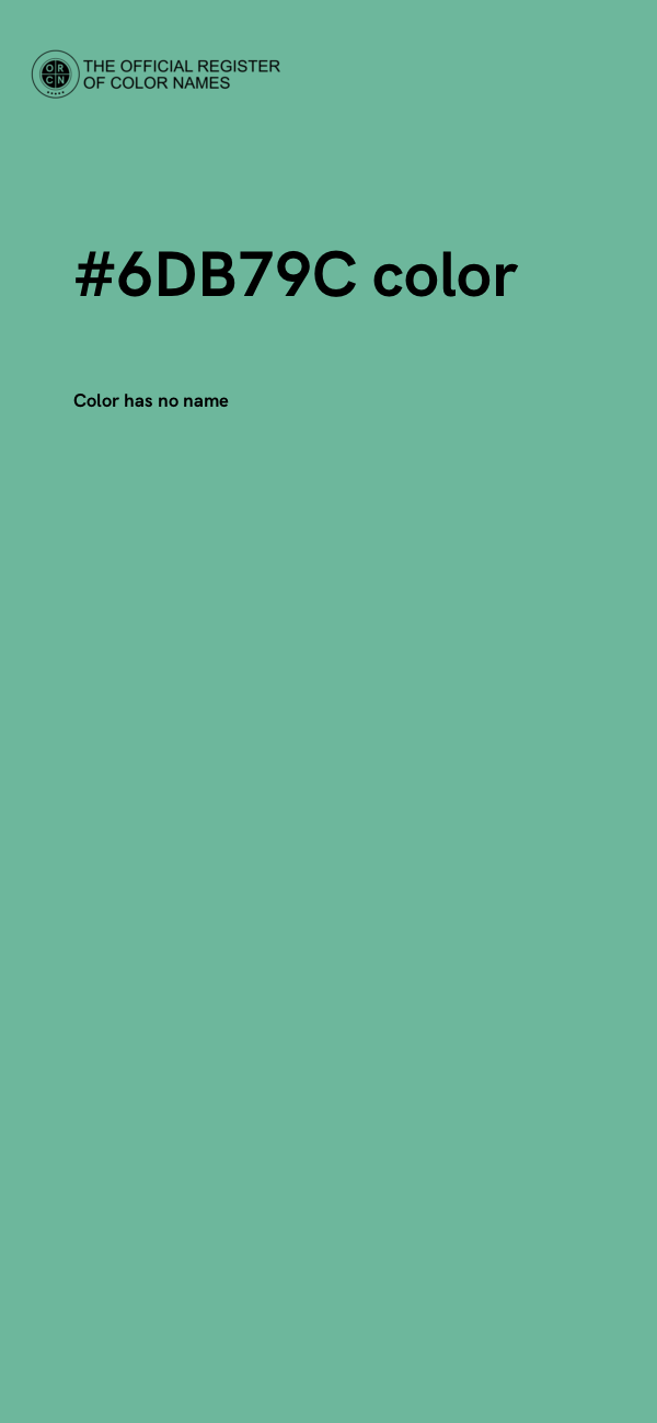 #6DB79C color image