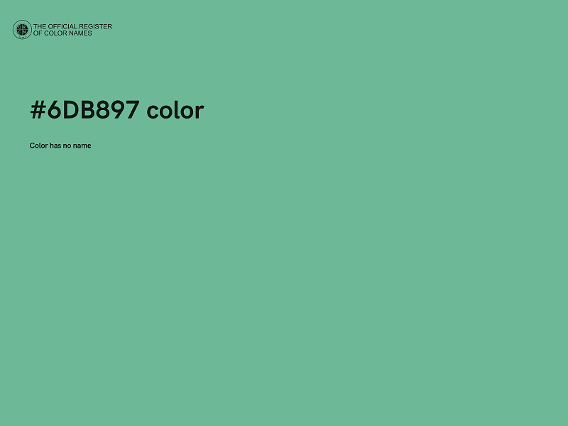 #6DB897 color image