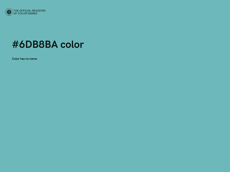 #6DB8BA color image