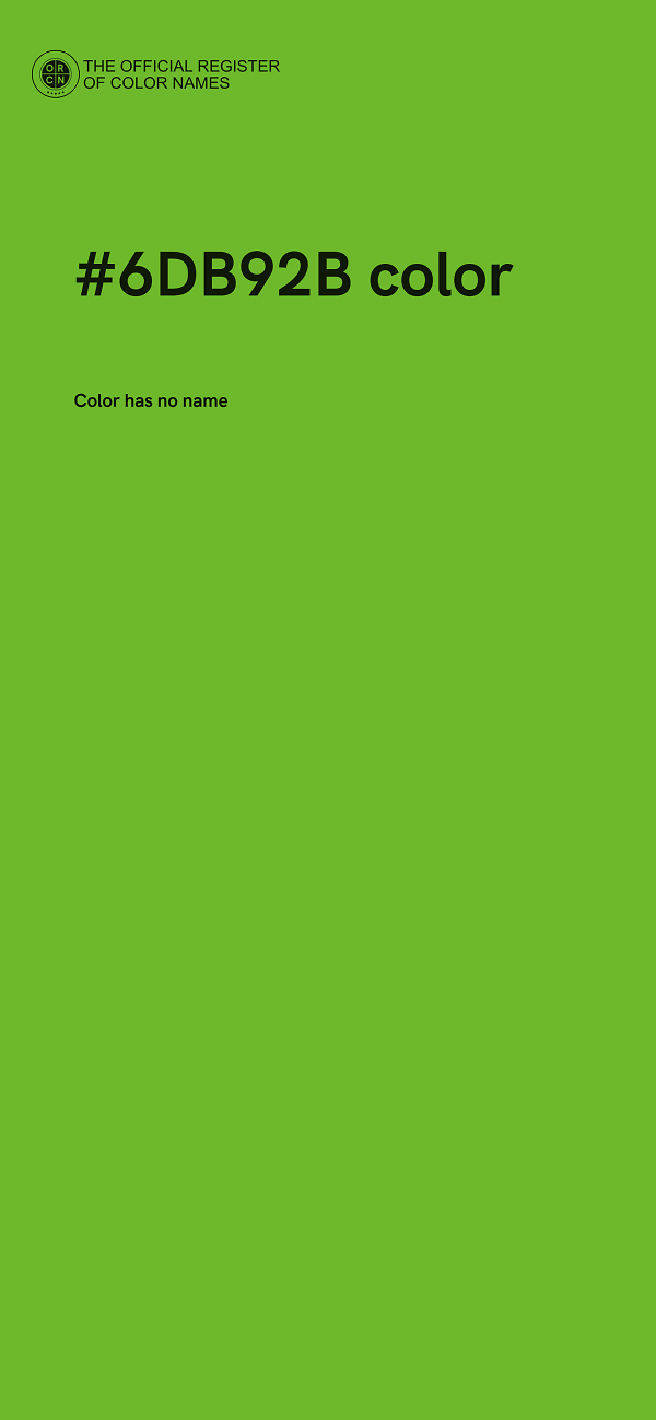 #6DB92B color image
