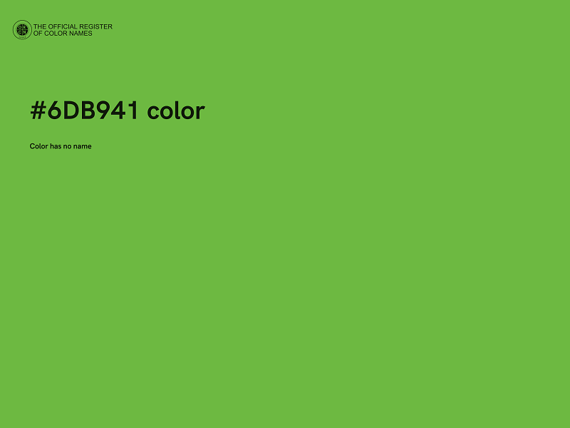 #6DB941 color image