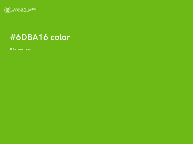 #6DBA16 color image