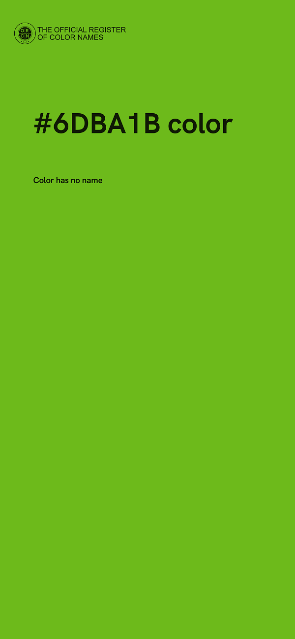 #6DBA1B color image