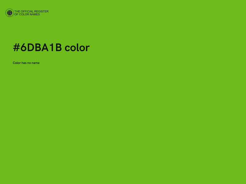 #6DBA1B color image