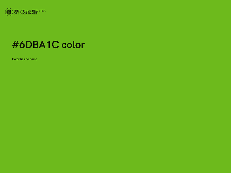 #6DBA1C color image