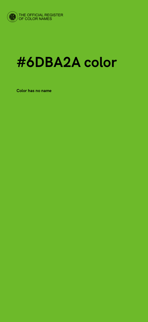 #6DBA2A color image