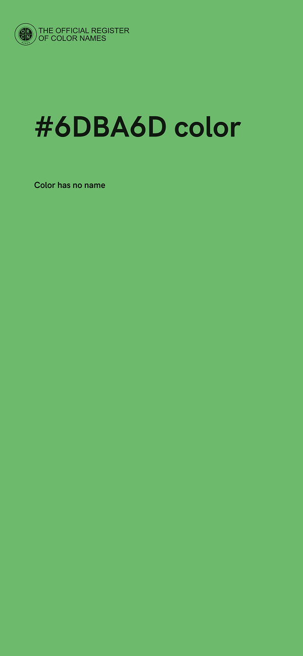 #6DBA6D color image