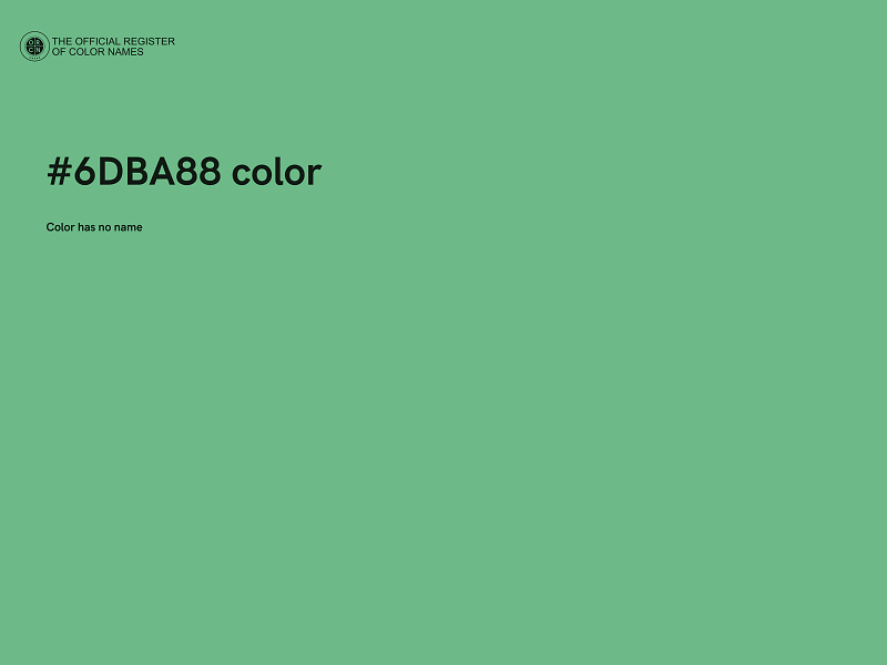#6DBA88 color image