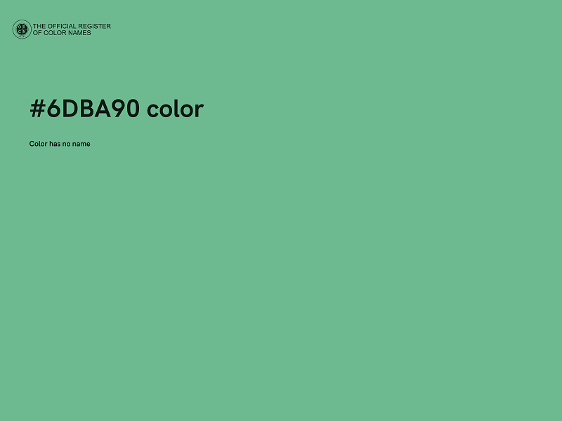 #6DBA90 color image