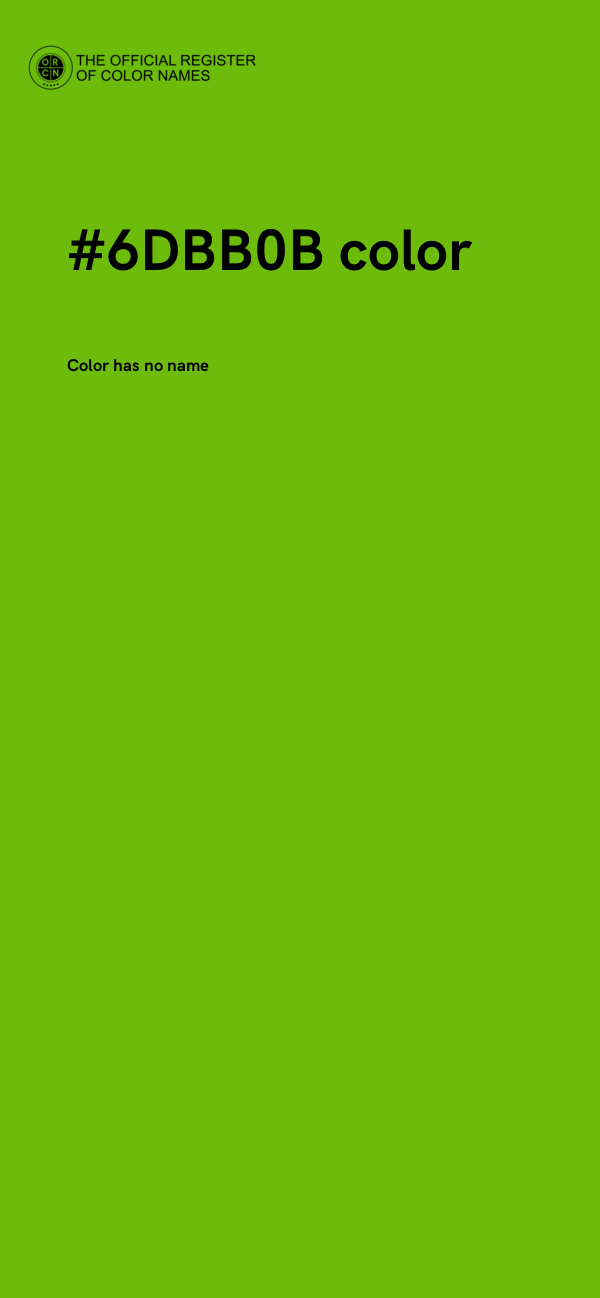 #6DBB0B color image