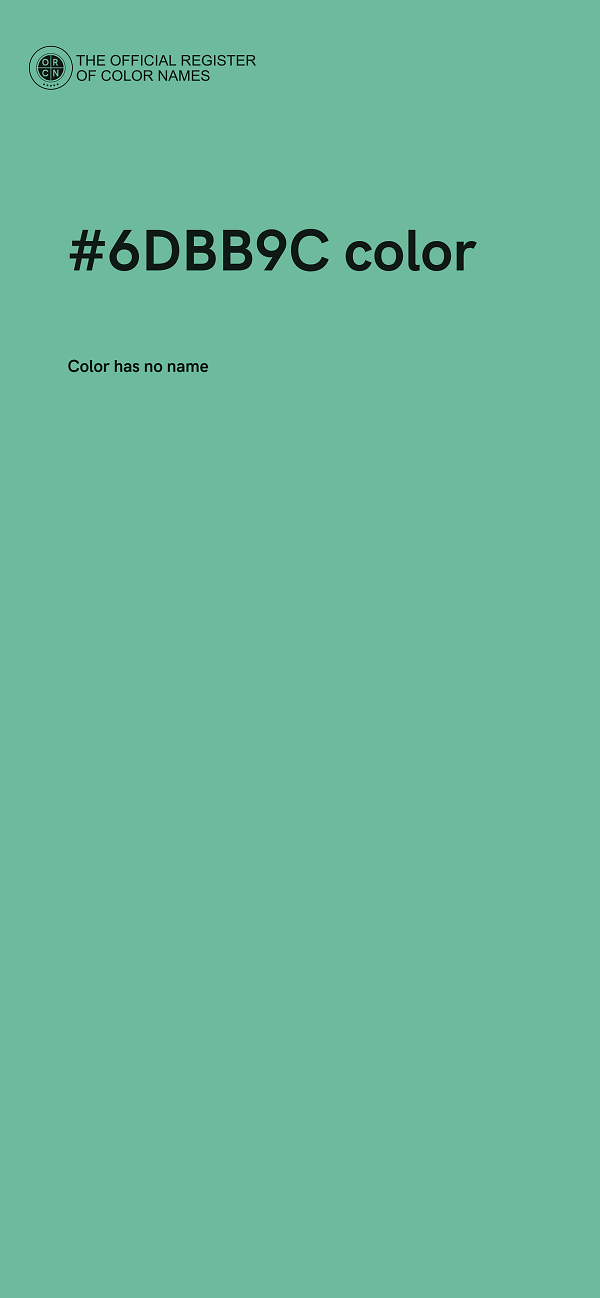 #6DBB9C color image