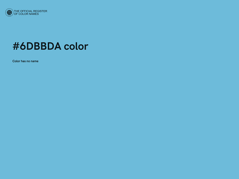 #6DBBDA color image