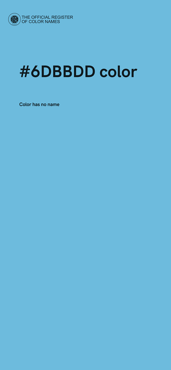 #6DBBDD color image
