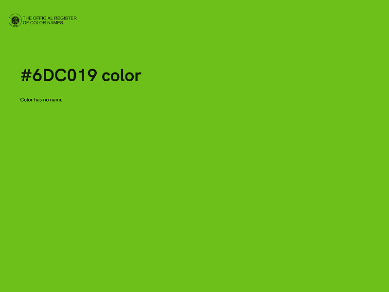 #6DC019 color image
