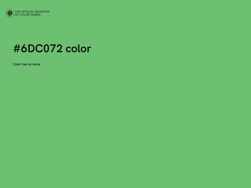 #6DC072 color image
