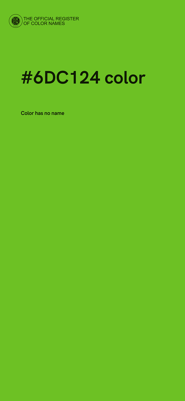 #6DC124 color image
