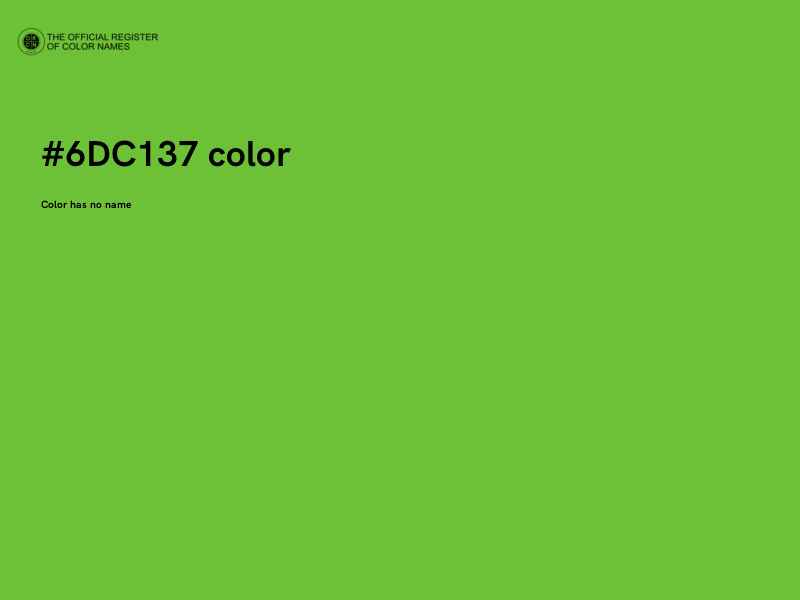 #6DC137 color image