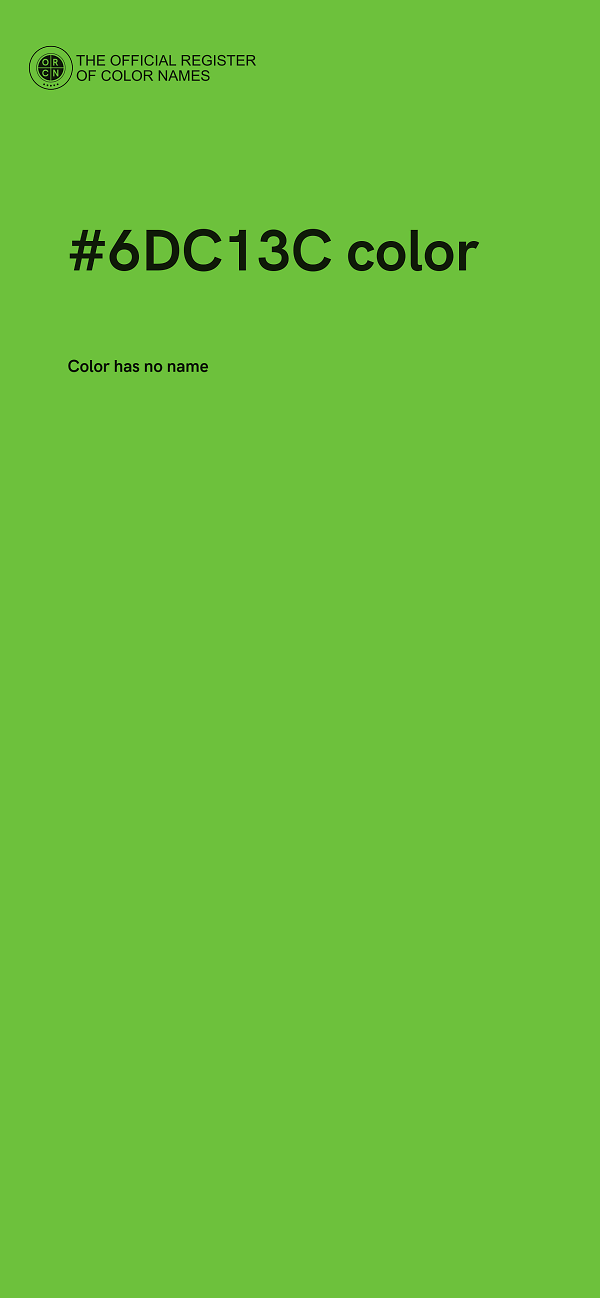 #6DC13C color image