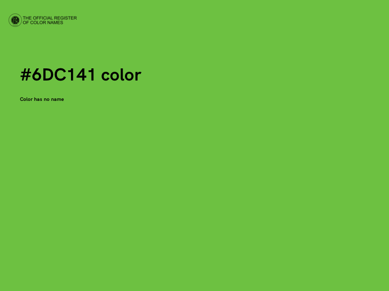 #6DC141 color image