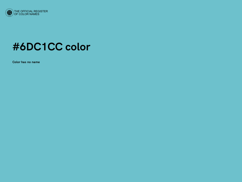 #6DC1CC color image