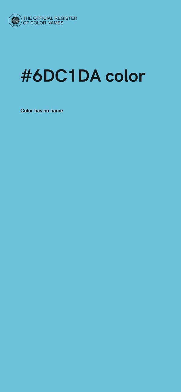 #6DC1DA color image