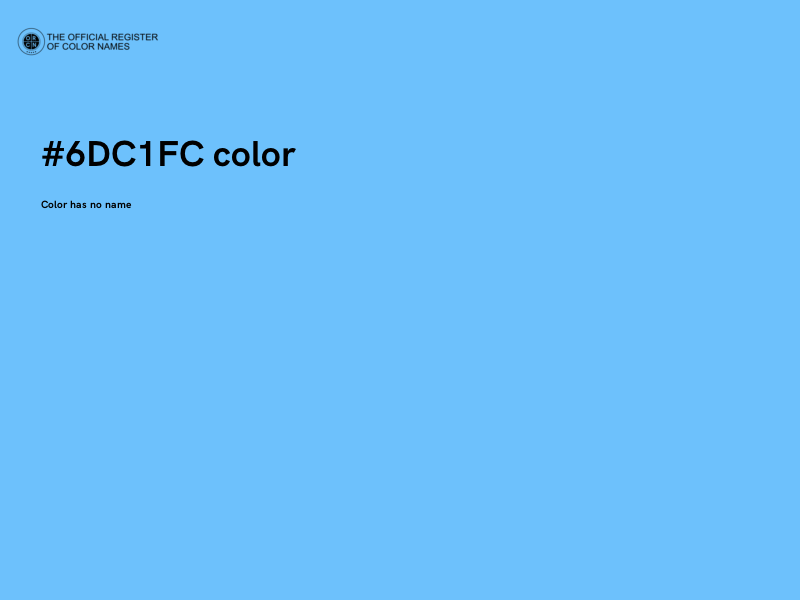 #6DC1FC color image