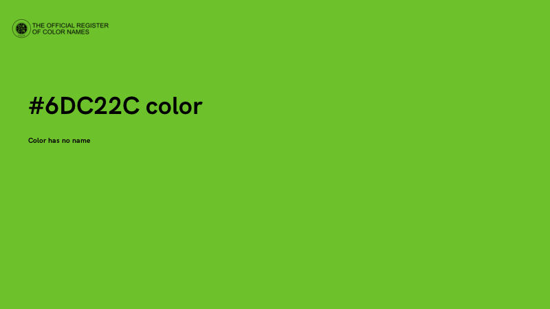 #6DC22C color image