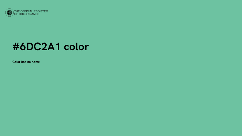 #6DC2A1 color image