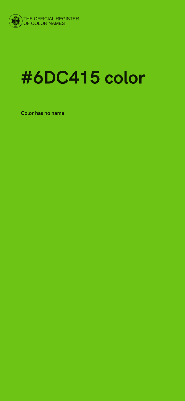 #6DC415 color image