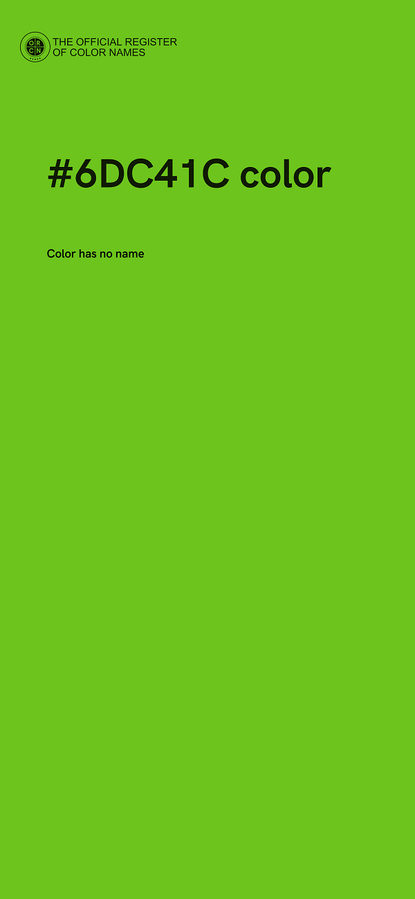 #6DC41C color image